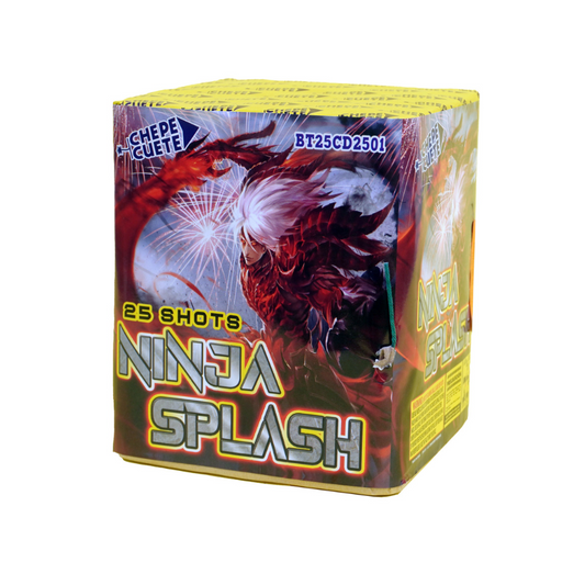 Batería de 25 Tiros pequeña - Ninja Splash